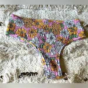 Anthropologie Boho Floral Bikini Bottom